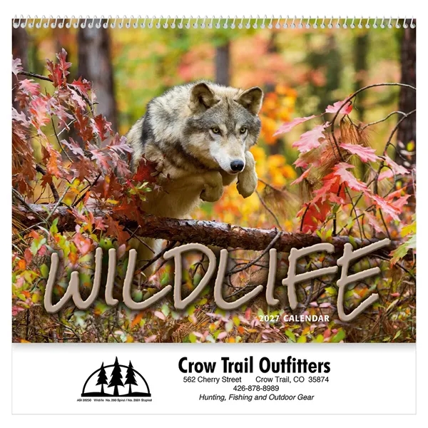 Wildlife Wall Calendar: 2027 Spiral Bound