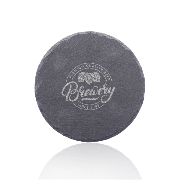 Minack Circle Slate Shape Coaster