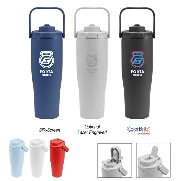 30 Oz. Denali Sip & Chug Recycled Stainless Steel Tumbler