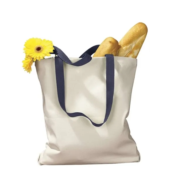 BAGedge Canvas Tote with Contrast-Color Handles