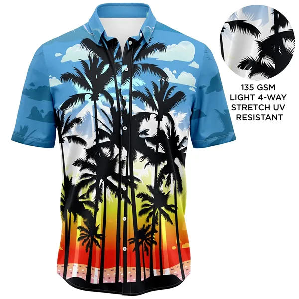 Unisex 135 GSM UV Resistant Sublimation Hawaiian Shirts