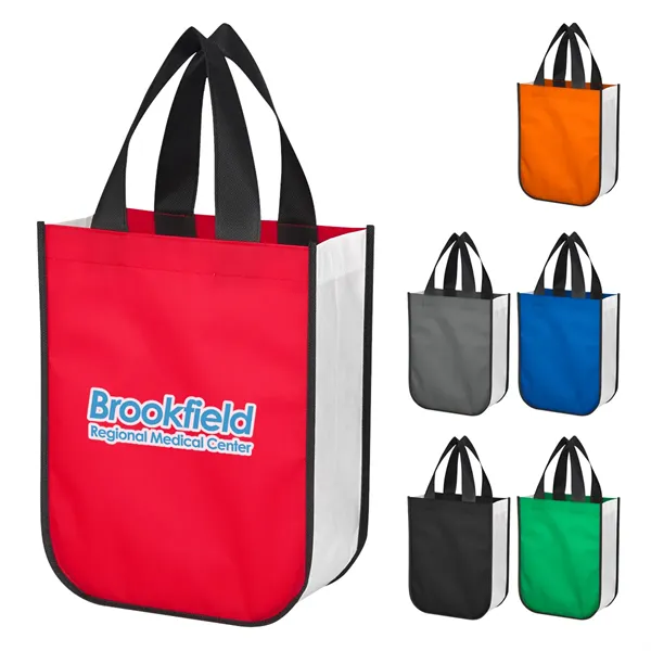 Non-Woven Shopper Tote Bag With 100% RPET Material