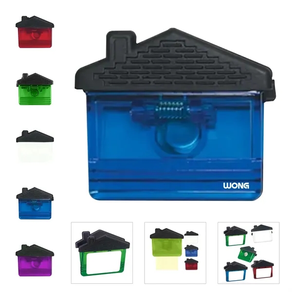House Shaped Magnet Memo Clip