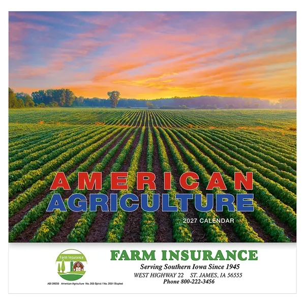 American Agriculture Wall Calendar: 2027 Stapled