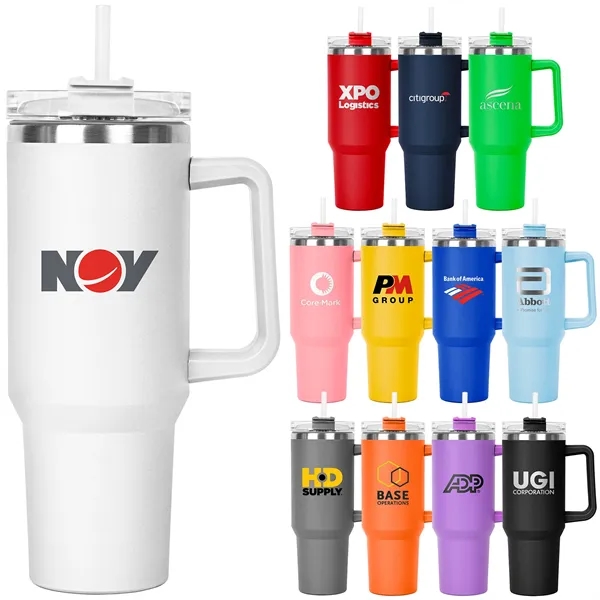 The Hippo Mug & Straw Lid with Twist Closure - 40 oz