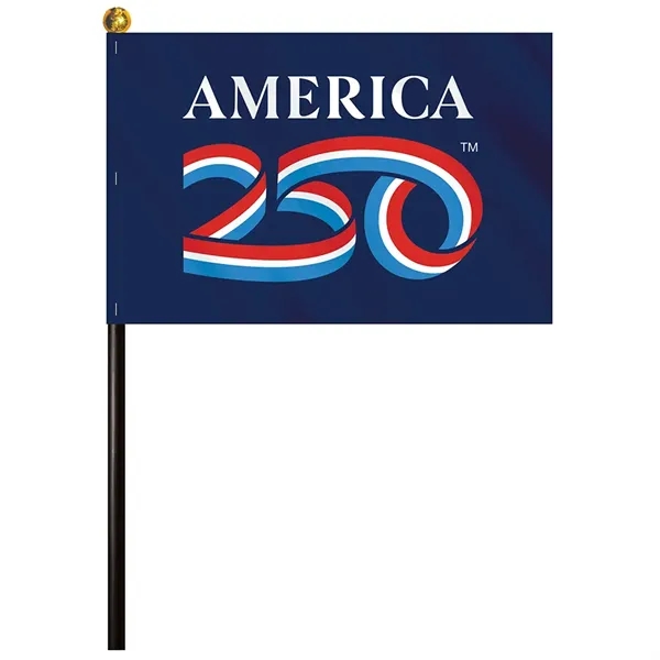 4" X 6" AMERICA 250TH STICK FLAG