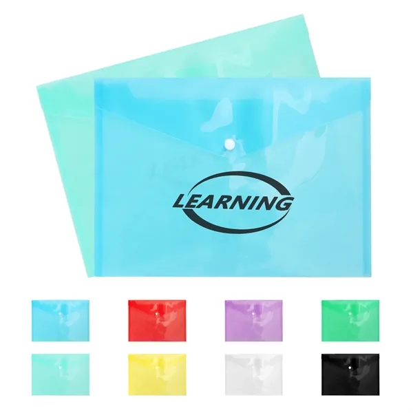 A4 Clear Envelopes File Folders With Snap Closure