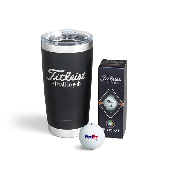 Titleist® 3-Ball Pro V1 Golf Balls YETI® Tumbler Gift Set