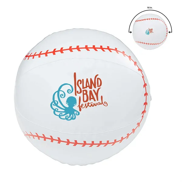 16" Baseball Beach Ball