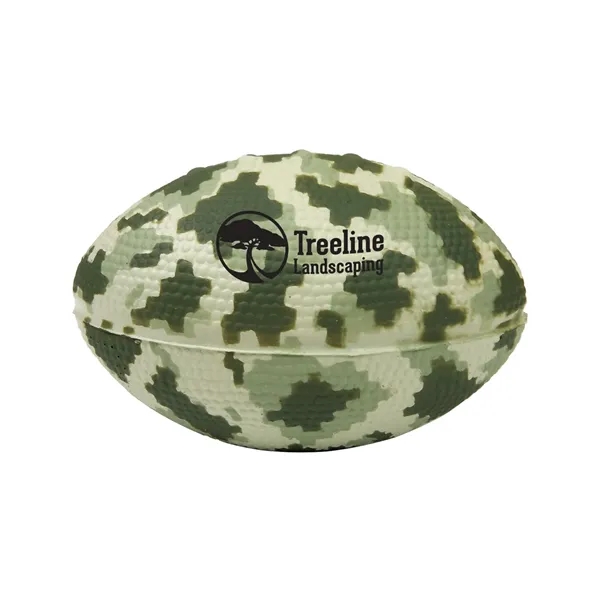 Digi Camo Football Shape Stress Ball