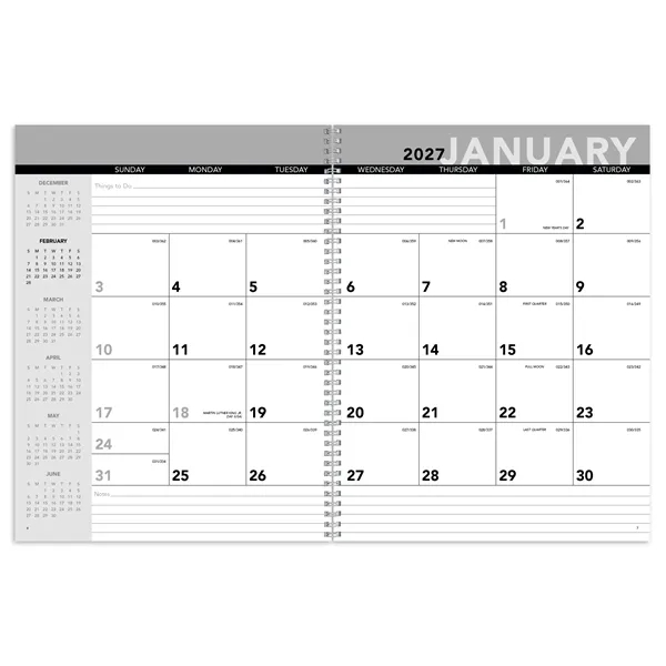 Triumph® Calendars Standard Year Desk Planner with Custom...