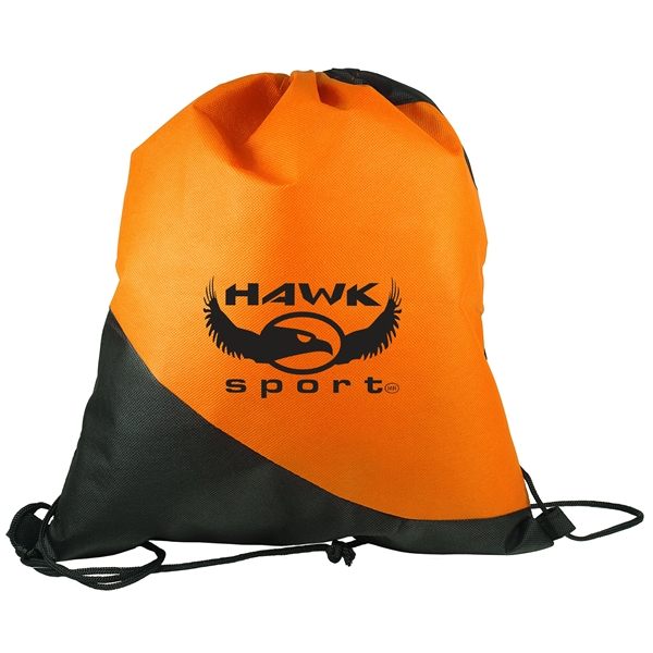 Two Color Non-Woven Drawstring Backpack