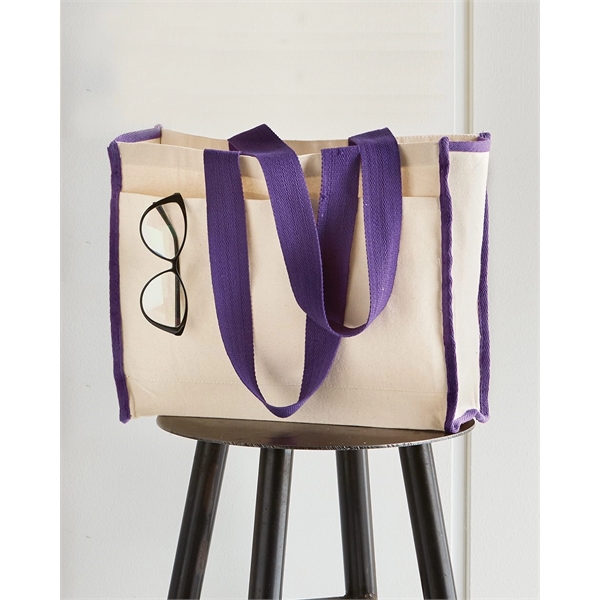 Q-Tees 14L Tote with Contrast-Color Handles