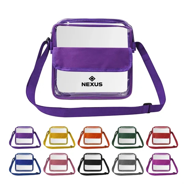 PVC Crossbody Bag Stadium Approved Clear