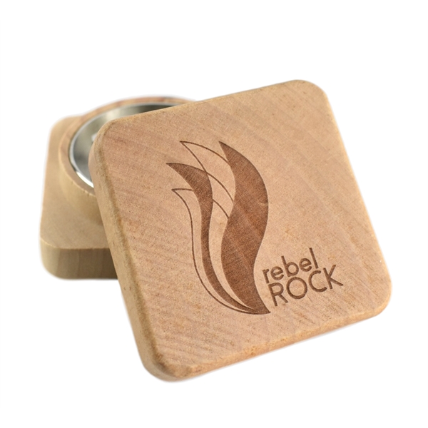 Wooden Herb Grinder - Square
