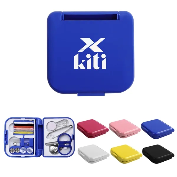 Plastic Small Portable Travel Sewing Kit Box