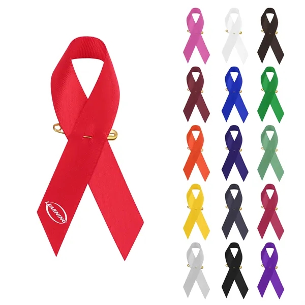 Custom Imprinted Cancer Awareness Ribbon With Pin