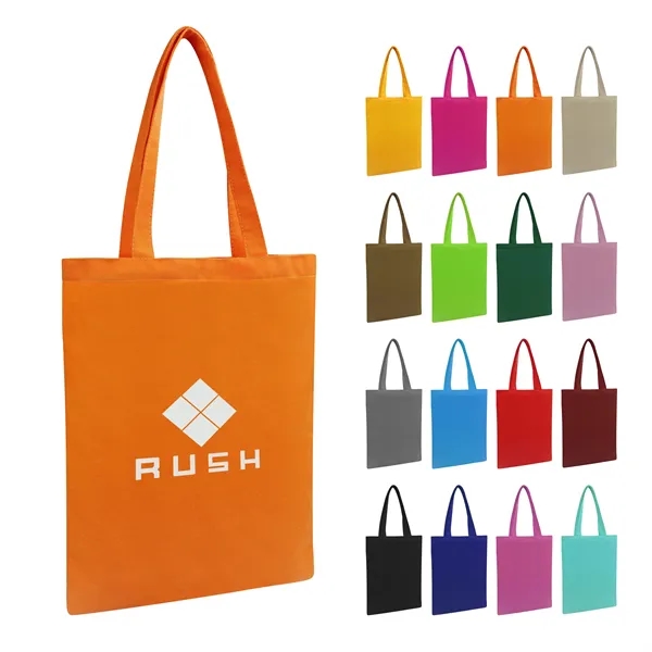 12Oz Canvas Large Grocery Tote Bag Screen Printed 13"x15.7"