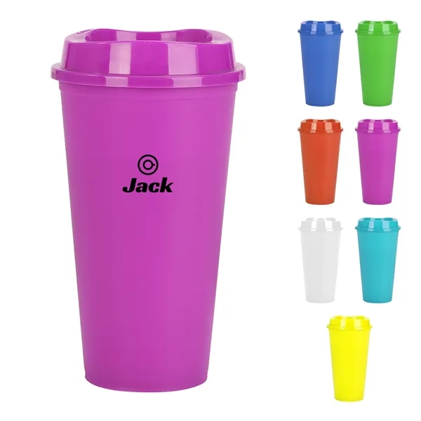 16Oz. Cheap Plastic Cup With Lid