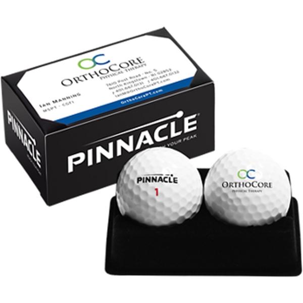 Pinnacle Rush 2-Golf Ball Business Card Box
