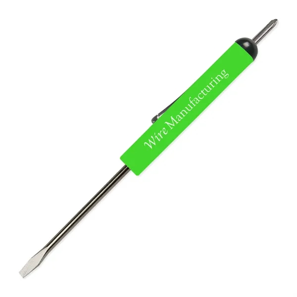 Pocket Screwdriver 1/8" Flat Tip Blade + #0 Phillips Top
