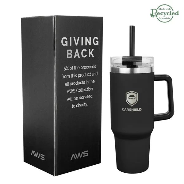 40 Oz. AWS intrepid Recycled Stainless Steel Tumbler