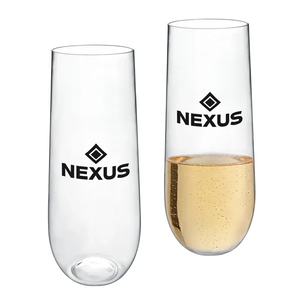 9oz Unbreakable Stemless Plastic Champagne Flutes