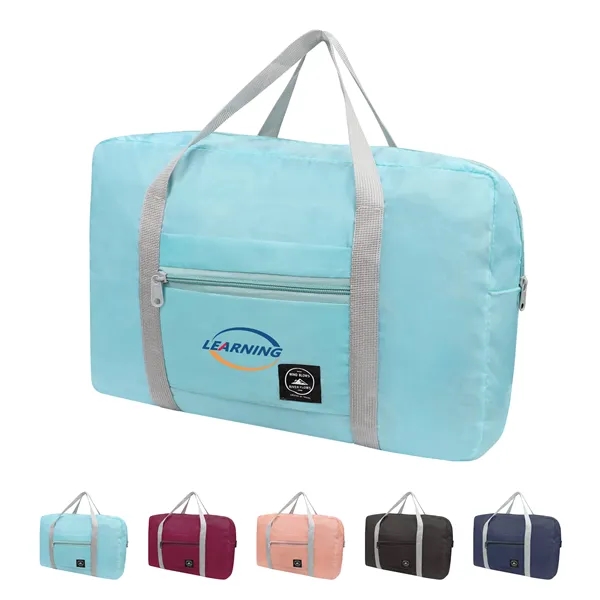 Foldable Polyester Travel Duffle Bag W/ Luggage Sleeve