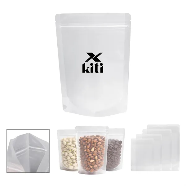 Reusable Frosted Food Bags Zipper Stand Up Pouches