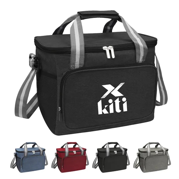 15L Soft Insulated Lunch Box Cooler Bag W/ Shoulder Strap