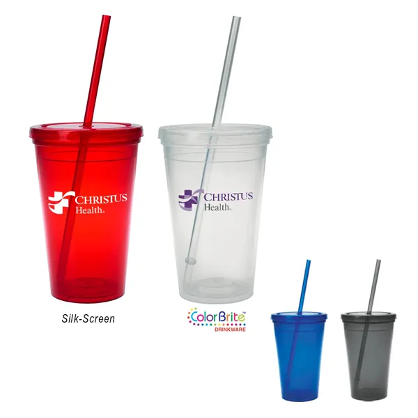 16 Oz. Sunsplash Double Wall Tumbler