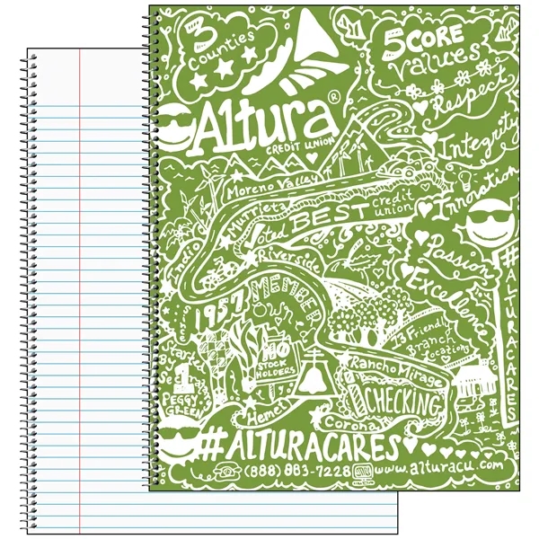 Spiral composition notebook