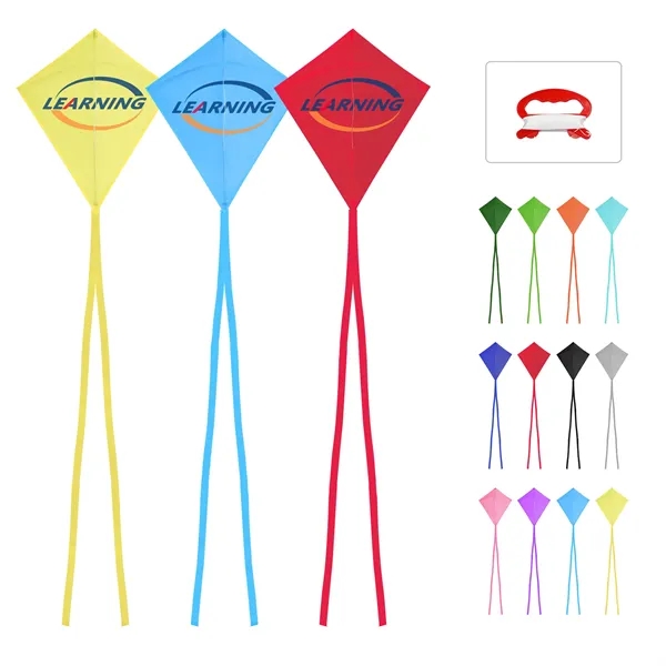 Diamond Shape Fly Kite W/ Launcher