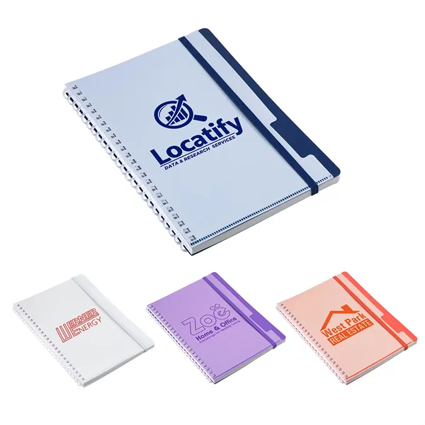 Arcadia Soft Spiral Notebook with Front Pocket
