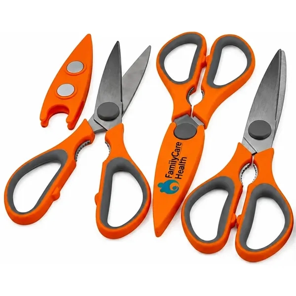 Utility Scissors with Magnetic Holder