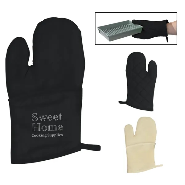 Quilted Cotton Canvas Oven Mitt