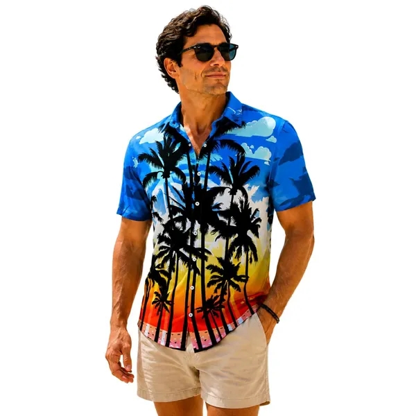 Unisex 135 GSM UV Resistant Sublimation Hawaiian Shirts