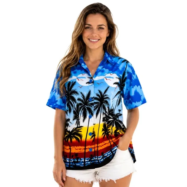 Women's 135 GSM 4-Way Stretch UV Resistant Hawaiian Shirt