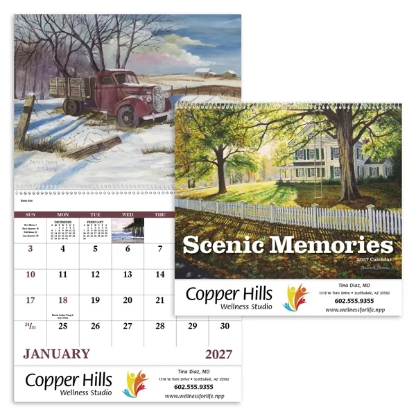 Good Value™ Scenic Memories - Spiral Calendar