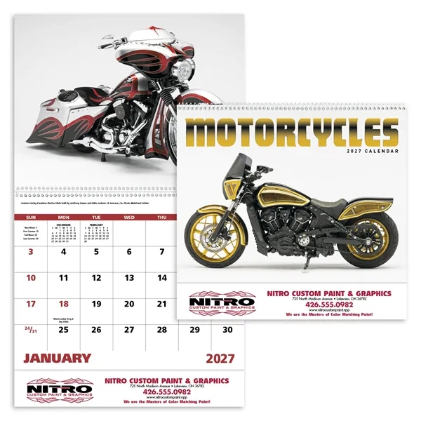 Good Value™ Motorcycles - Spiral Calendar