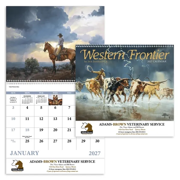 Good Value™ Western Frontier - Spiral Calendar