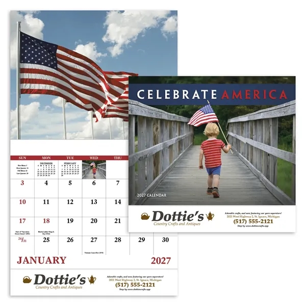 Good Value™ Celebrate America - Stapled Calendar