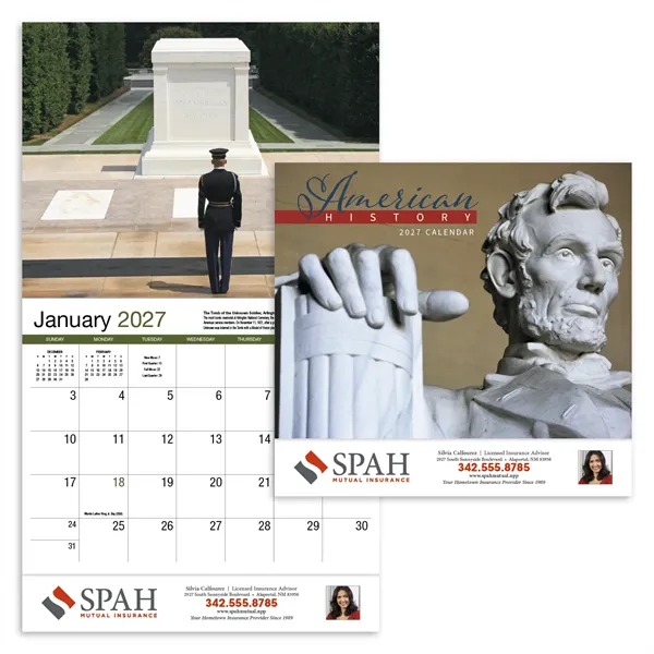 Products American History Appointment Calendar - Stapled