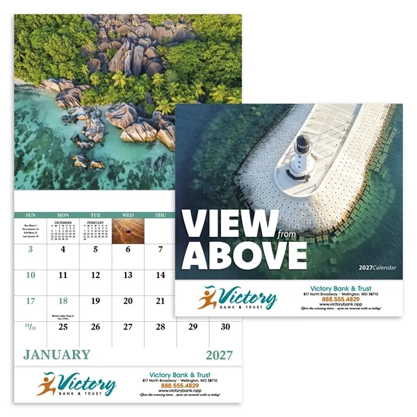 Good Value™ View from Above - Stapled Calendar