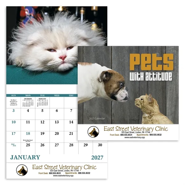 Good Value™ Pets with Attitude - Stapled Calendar
