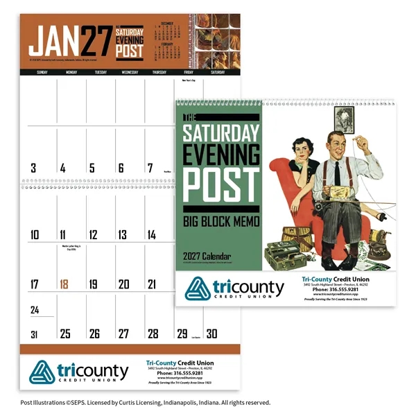 Triumph® Calendars Big Block Memo