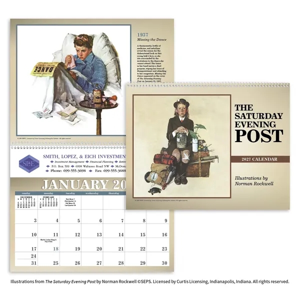 Triumph® Calendars The Saturday Evening Post Illustration...