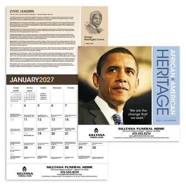 Triumph® Calendars African-American Heritage Barack Obama...