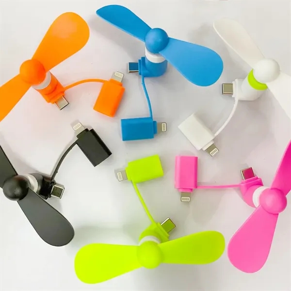 Mini Fan Dual with Lightning and USB C
