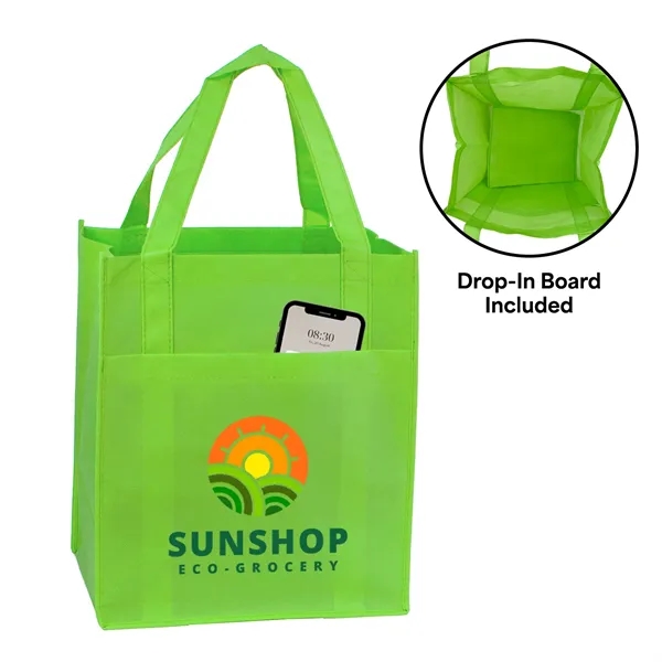 Pocket Shopping Tote - Lime Green (Special Pricing)